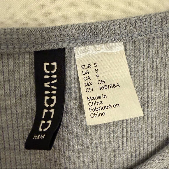 H&M Gray Ruched Mini Dress - Picture 3 of 6